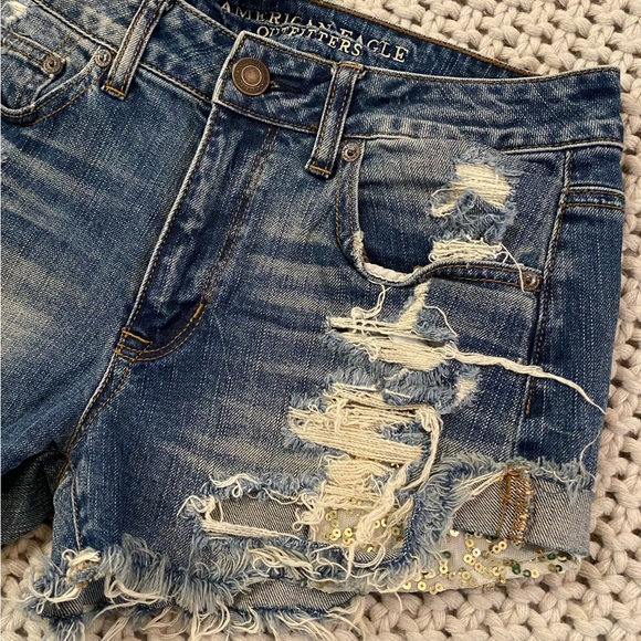 American Eagle Outfitters “Hi-Rise” Festival Jean Shorts - Size 4 - Picture 12 of 12
